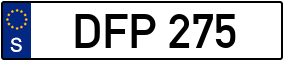 Trailer License Plate